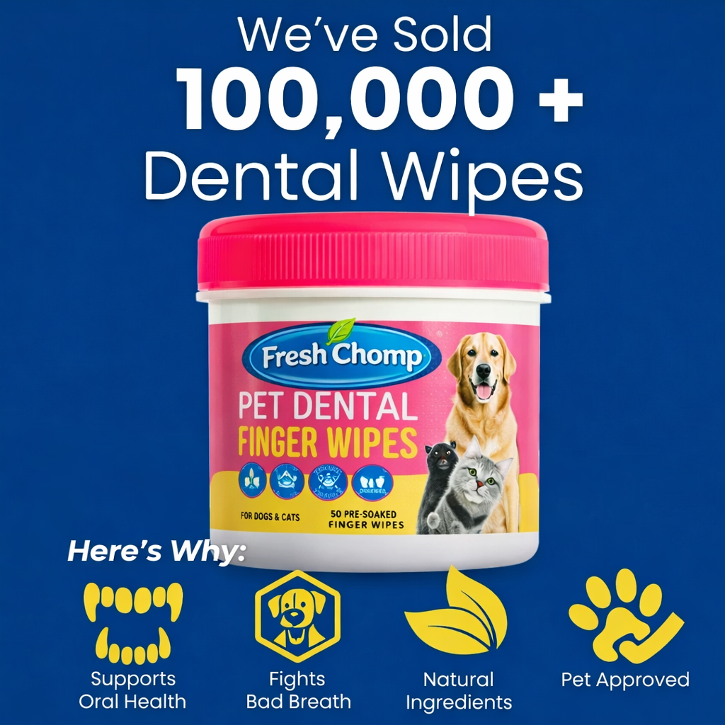 Fresh Chomp™ Pet Dental Finger Wipes