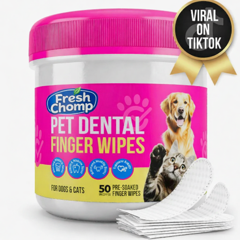 Fresh Chomp™ Pet Dental Finger Wipes