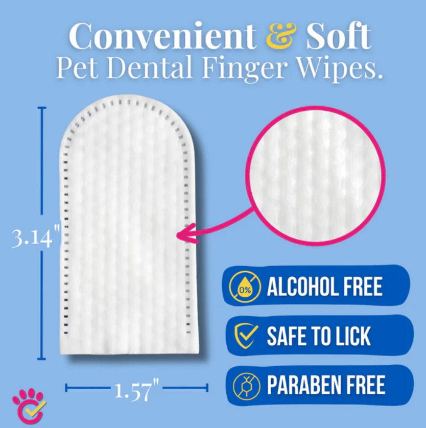Fresh Chomp™ Pet Dental Finger Wipes